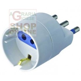 ADAPTER 10A WITH T FOR SCHUKO SOCKET