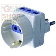 TRIPLE ADAPTER 10A WITH SCHUKO