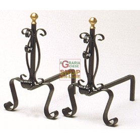 ANDIRONS WROUGHT IRON ART.304L/627 GREAT