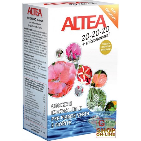 ALTEA HYDRO 20-20-20 water SOLUBLE FERTILIZER FOR GREEN PLANTS AND FLOWERING 1 Kg