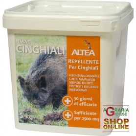 ALTEA REMOVE wild BOARS BARRIER OLFACTORY NATURAL AGAINST wild BOARS AND WILD ANIMALS, 5 Kg