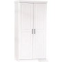2 CUPBOARD DOORS WITH SHELVES IN SOLID PINE WHITE cm. 95x55x190H