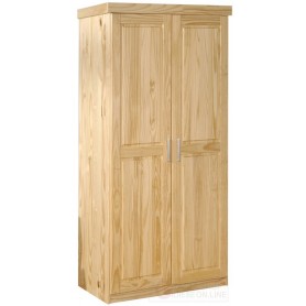 2 CUPBOARD DOORS WITH SHELVES IN SOLID PINE NATURAL COLOUR cm. 95x55x190H