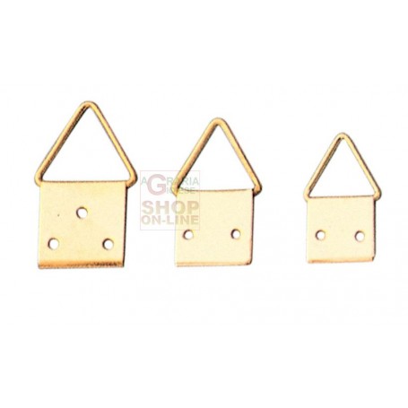 HANGERS brass-PLATED STEEL ball JOINT No. 0 WITH NAILS PCS. 20