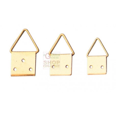 HANGERS brass-PLATED STEEL ball JOINT No. 3 WITH NAILS PCS. 20