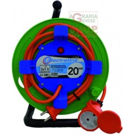 CABLE REEL GARDEN POWER SOCKET WITH PLUG 16A 2X1,5 MT. 20 ART. 49234