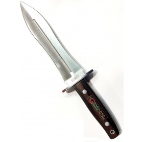 AZERBAIJANI KNIFE DAGGER HUNTING HANDLE IN EBONY WITH LEATHER SHEATH CM. 34 MOD. 203111