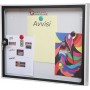 NOTICE BOARD IN METAL SHEET PAINTED MAGNETIC BOTTOM CM. 58x6X48h.