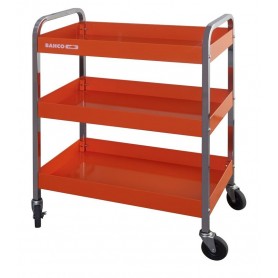 BAHCO TOOL TROLLEY WITH WHEELS, 3 SHELVES