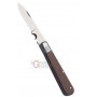 BAHCO FOLDING KNIFE FOR ELECTRICIANS, WOOD HANDLE STAINLESS STEEL BLADE CM. 20
