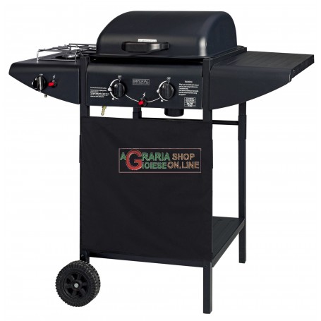 BARBECUE A GAS CON PIETRA LAVICA CON FORNELLO ER8203C
