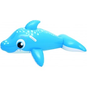 Bestway 41087 Delfino cavalcabile Blu Gonfiabile cavalcabile galleggiante per bambini cm. 157