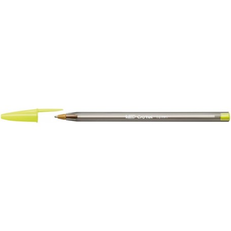 BIC Cristal penna punta fine in metallo colore giallo