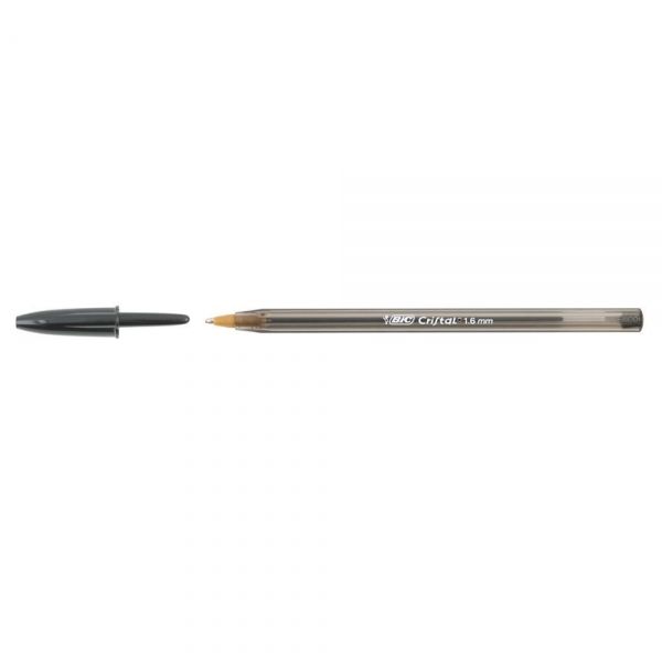 BIC Cristal penna punta fine in metallo colore nera - Chiara De Caria shop  on line