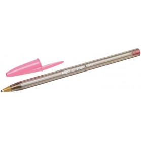 BIC Cristal penna punta fine in metallo colore rosa