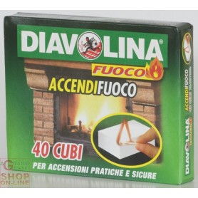 DIAVOLINA ACCENDIFUOCO 40 CUBETTI ART.15300