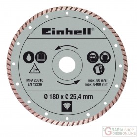 Einhell Disco diamantato 180 x 25 4 x 2 2mm turbo