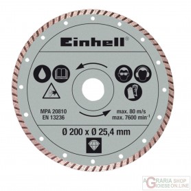 Einhell Disco diamantato 200 x 25 4 x 2 2mm turbo