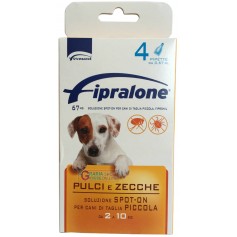 Fipralone antiparassitario pulci e zecche spot-on cane 2 - 10 kg pipette 4