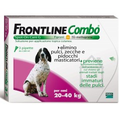 FRONTLINE ANTIPARASSITARIO PULCI ZECCHE COMBO SPOT-ON 20 - 40 KG.