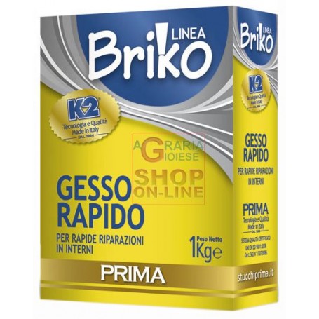 GESSO RAPIDO PER RAPIDE RIPARAZIONI PER L'INTERNO KG. 1