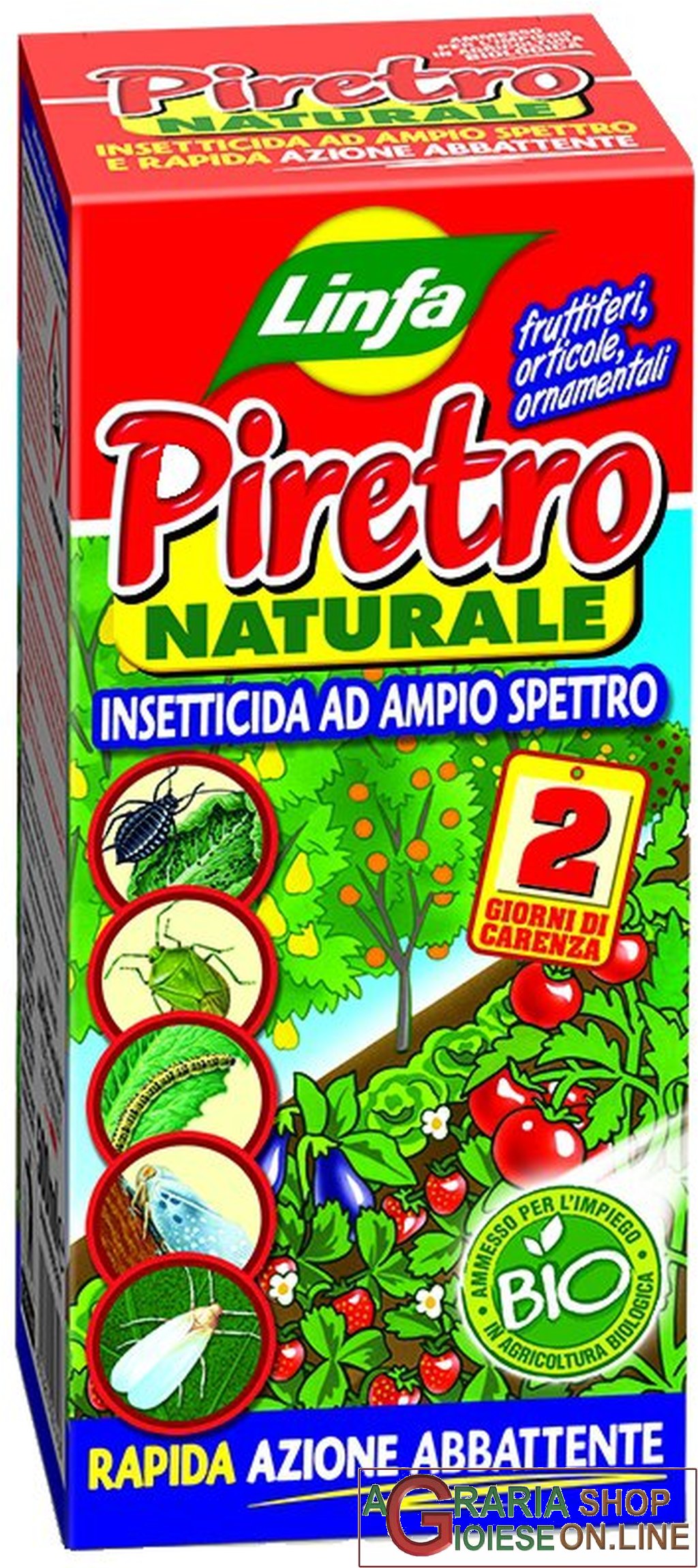 LINFA PIRETRO NATURALE INSETTICIDA AD AMPIO SPETTRO BIOLOGICO ML