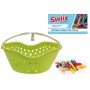 MAX CESTELLO OVALE CON 10 MOLLETTE IN PLASTICA PER BUCATO