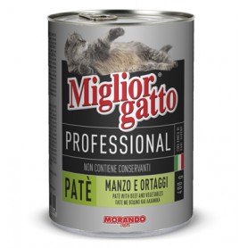 MIGLIORGATTO PATE PROFESSIONAL MANZO/ORTAGGI GR. 400