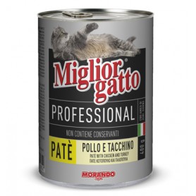 MIGLIORGATTO PATE PROFESSIONAL POLLO E TACCHINO GR.400