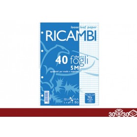 RICAMBI A4 40FG 80GR. RIG.5MM 30/30
