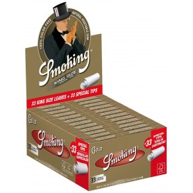 Smoking Oro King Size Cartine Lunghe Scatola 50 pacchetti