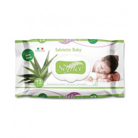 Soffice Salviettine Imbevute baby Aloe pz. 72
