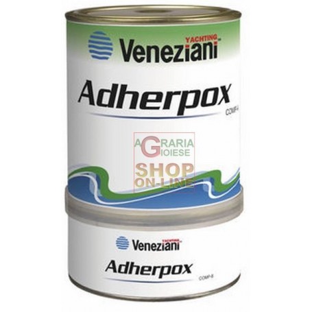 Veneziani Adherpox PRIMER EPOSSIDICO BICOMPONENTE A LUNGA RICOPERTURA COD. 6210.153 ML. 750