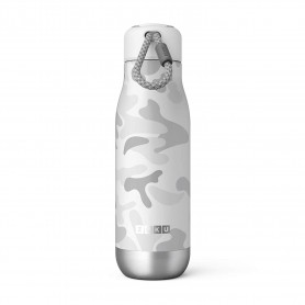 ZOKU Stainless Steel Bottle M Media Bottiglia termica di colore Bianco Camo ml. 500