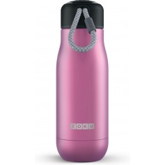 ZOKU Stainless Steel Bottle S Piccola Bottiglia termica di colore Rosa Scuro ml. 350