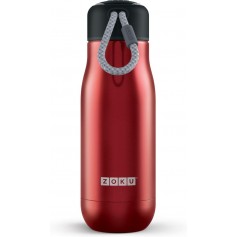 ZOKU Stainless Steel Bottle S Piccola Bottiglia termica di colore Rossa ml. 350