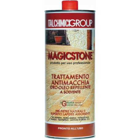 Magicstone trttamento antimacchia idro-oleo repellente per pietre naturali e superfici lapidee assorbenti lt. 1