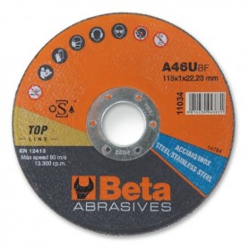 beta ART. 11034 disco per smerigliatrice da taglio ferro inox mm. 115x1,6x22,23