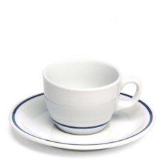 Tognana Confezione 4 Tazze Tè Con Piattino Porcellana Blu Porcellana Blu
